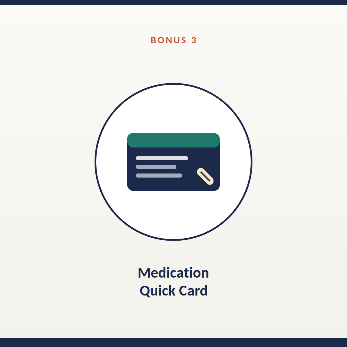 Medication Quick Card (wallet-sized)